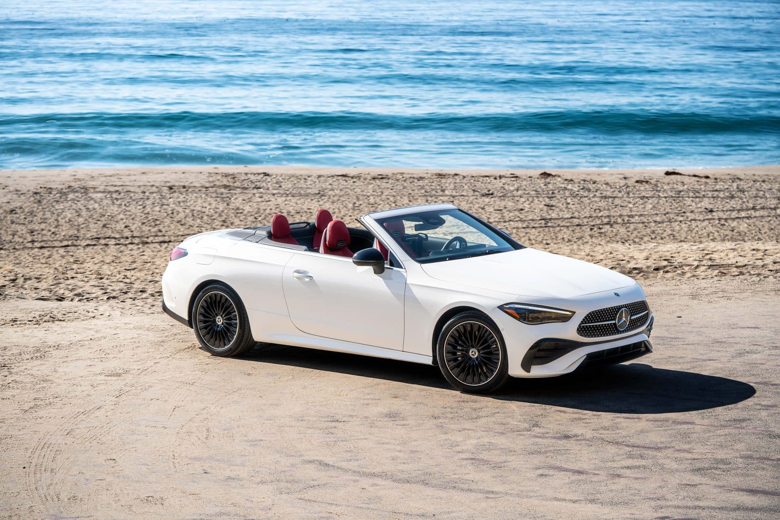 Mercedes-Benz CLE Cabriolet on the Pacific coast — Peak Horizon rental
